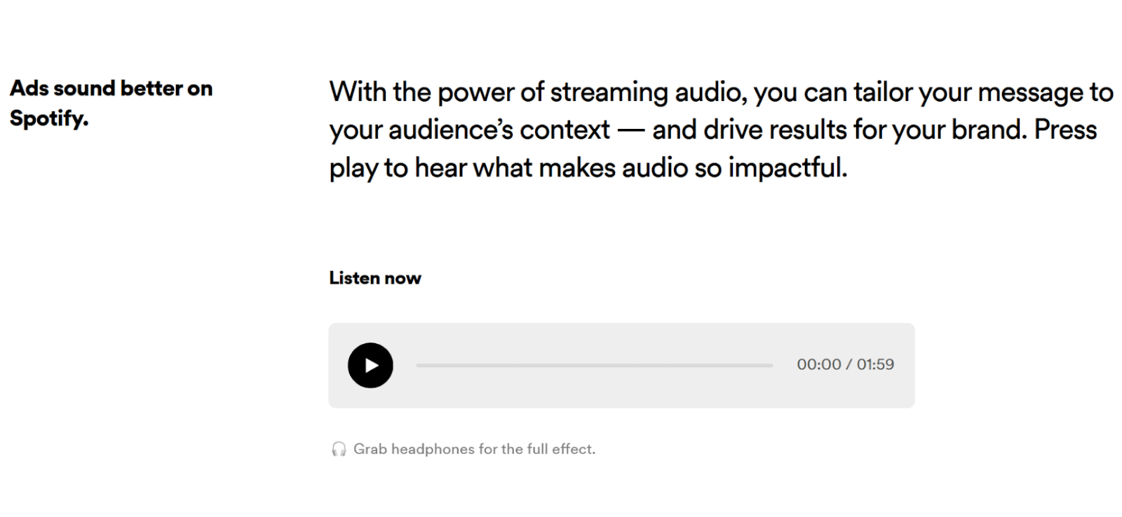 Spotify ad programs